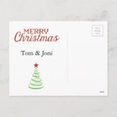 Chalkboard Kaart voor kerstmis (Achterkant)