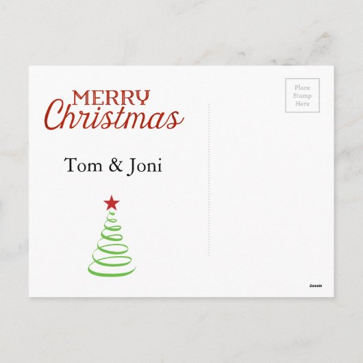 Chalkboard Kaart voor kerstmis (Achterkant)