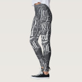 Chalkboard-kalligrafie-kerstavond-religieuze krijt leggings (Links)