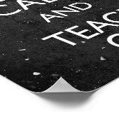 Chalkboard kalm houden en dik op klaslokaal poster (Hoek)