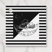 Chalkboard kerstauto bedankjes labels (Voorkant)