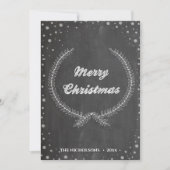 Chalkboard  Kerstaven met kerstmis Feestdagenkaart (Voorkant)