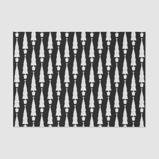 Chalkboard kerstboomfeestdag tissuepapier (Voorkant)