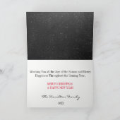 Chalkboard kerstboomtak Foto Feestdagen Kaart (Binnen)