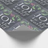 Chalkboard: kerstcadeautje cadeaupapier (Hoek)
