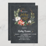 Chalkboard kerstfeestdag kaart<br><div class="desc">Elegant Rustic Kerstfeestdag Uitnodigingskaart</div>