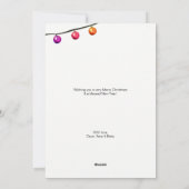 Chalkboard kerstfoto Zwangerschap Aankondiging (Achterkant)