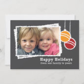 Chalkboard kerstfotofeestdag feestdagenkaart (Voorkant)