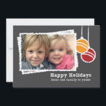 Chalkboard kerstfotofeestdag feestdagenkaart<br><div class="desc">Met Chalkboardtekening is dit een schattige vakantiekaart die je naar je vrienden en familie stuurt.</div>