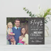 Chalkboard-kerstkaart Feestdagenkaart (Staand voorkant)