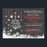 Chalkboard-kerstkaartje Kaart<br><div class="desc">Kerst- en feestdag van het elegante Chalkboard-sjabloon . Fijn om te gebruiken voor het avondeten,  indruk je vrienden met deze feestelijke kerstfeestelijke uitnodiging.</div>