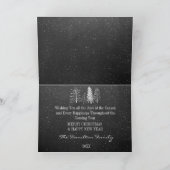 Chalkboard Kerstmis besneeuwde bomen niet-foto Feestdagen Kaart (Binnen)