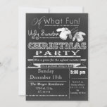 Chalkboard Kerstmis Ugly sweater Party nodigt uit Kaart<br><div class="desc">kersttacky sweater Party-uitnodigingen van Fun Chalkboard</div>