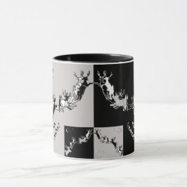 Chalkboard-kerstrender Mok