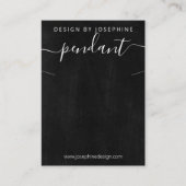 Chalkboard Ketting Pendant display Visitekaartje (Voorkant)
