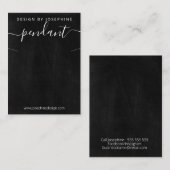 Chalkboard Ketting Pendant display Visitekaartje (Voorkant / Achterkant)