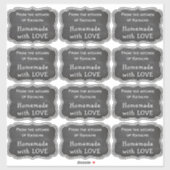 Chalkboard keuken van NAAM Zelfgemaakt met LIEFDE Sticker (Vel)