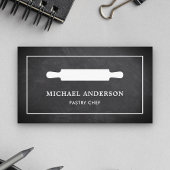 Chalkboard Keuken Witte Rolling Pin Pastry Chef Visitekaartje