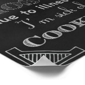 Chalkboard Keukendecor-prints, krijtbord Poster (Hoek)