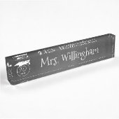 Chalkboard Kijk de Aangepaste Desk-naamplaat van d Naambordje
