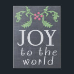 CHALKBOARD KIJK Kaart<br><div class="desc">Doe mee aan de wereld! Koolkartonnen stijlkaart. Beschikbaar op twee grootten kaarten met enveloppen, of op briefkaarten. Koop een of honderd of meer! Wanneer je in bulk koopt, bespaar je het. Volledig aanpasbaar, voeg een groet toe, personaliseer aan de inhoud van uw hart. Van Scarebaby Design, gesteund door de Zazzle...</div>