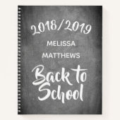 Chalkboard Kijk terug naar schoolnotities of Jouw  Notitieboek (Voorkant)