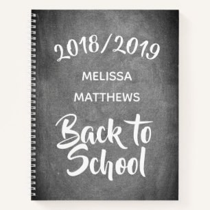 Chalkboard Kijk terug naar schoolnotities of Jouw  Notitieboek