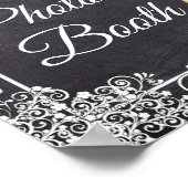 Chalkboard Kijk Weddenschap Foto Booth Poster (Hoek)