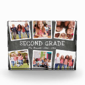 Chalkboard Kinder School Year Keepslag Collage Fotoblokken (Voorkant)