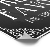 Chalkboard Kinder zoete-gunsttafel Afdrukken Poster (Hoek)