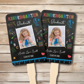Chalkboard Kindergarten Afstuderen Fan Handwaaier