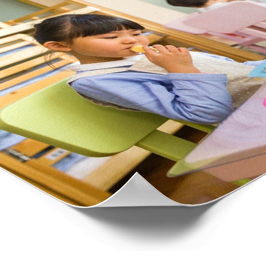 Chalkboard Kindergarten Afstuderen Foto Collage Poster (Hoek)