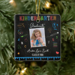 Chalkboard Kindergarten Afstuderen Ornament<br><div class="desc">Vier de mijlpaal van uw kind met ons gepersonaliseerde Chalkboard Kindergarten Afstuderen Ornament. Dit charmante ornament heeft een prachtig krijtbordontwerp, ideaal om hun speciale prestatie te herdenken. met de naam en het afstuderen van uw kind jaar, het voegt een persoonlijke touch aan uw vakantie decor. Gemaakt van hoogwaardige materialen, zal...</div>