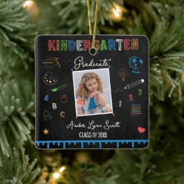 Chalkboard Kindergarten Afstuderen Ornament