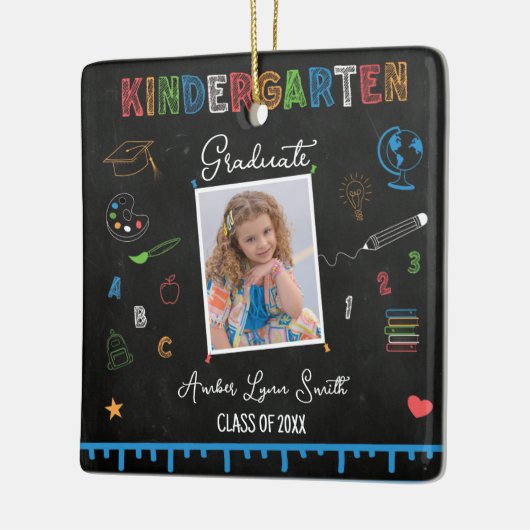 Chalkboard Kindergarten Afstuderen Ornament (Links)