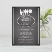 Chalkboard Kitchen Bridal Shower Kaart (Staand voorkant)