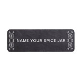 Chalkboard Kitchen Spice Jar Etiket (Voorkant)