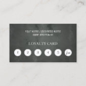 Chalkboard klantenkaart voor gebondenheid klantenkaartje (Voorkant)