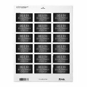 Chalkboard klasse van 2014 Afstuderen adreslabel Etiket (Full Sheet)