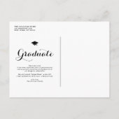 Chalkboard Klasse van 2025 Photo Collage Afstudere Aankondigingskaart (Achterkant)