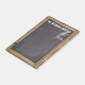 Chalkboard kleur krijt personaliseren leraar | post-it® notes (Schuin)