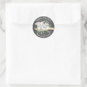 Chalkboard Koala Beer Triplets Baby shower Favor Ronde Sticker (Tas)