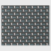 Chalkboard Koe Boy Baby shower Cadeaupapier (Vlak)