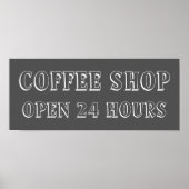 Chalkboard Koffee Shop Kitchen Sign Art Poster (Voorkant)