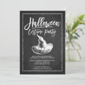 Chalkboard kostuum partij Halloween feest Kaart (Staand voorkant)