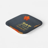 Chalkboard laat Drink eten en is dankbaar Papieren Bordje (Gebogen)