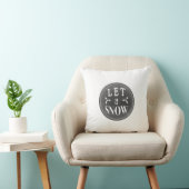 Chalkboard Laat het sneeuwen en Baby, het is koud  Kussen (Stoel)