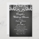 Chalkboard Lace Couples Wedding Shower Kaart<br><div class="desc">rustige uitnodigingen in de Little Bayleigh Store!</div>