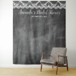 Chalkboard Lace Vrijgezellenfeest Photo Booth Back Wandkleed<br><div class="desc">Chalkboard Lace Vrijgezellenfeest Photo Booth Backdrop. Stel je al je partijfoto's voor die er fantastisch uitzien en die in stijl op alle sociale media staan! Maak geweldige herinneringen met onze bijpassende achtergrondtapijt op het rustige bord. Geweldig voor bruiloften, verjaardagen, sociale evenementen en nog veel meer! Voeg gewoon jouw tekst toe...</div>