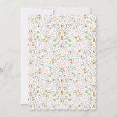 Chalkboard Lacy Teacup Baby shower Uitnodiging (Achterkant)